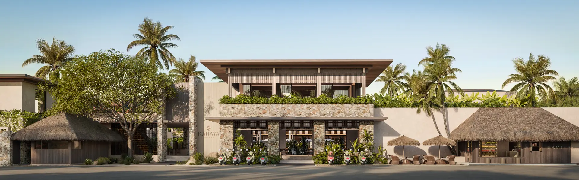 Artist impression of the landscaped entrance to KAHAYA